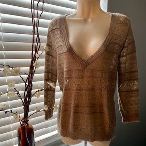 Beige Soft Boho Sweater